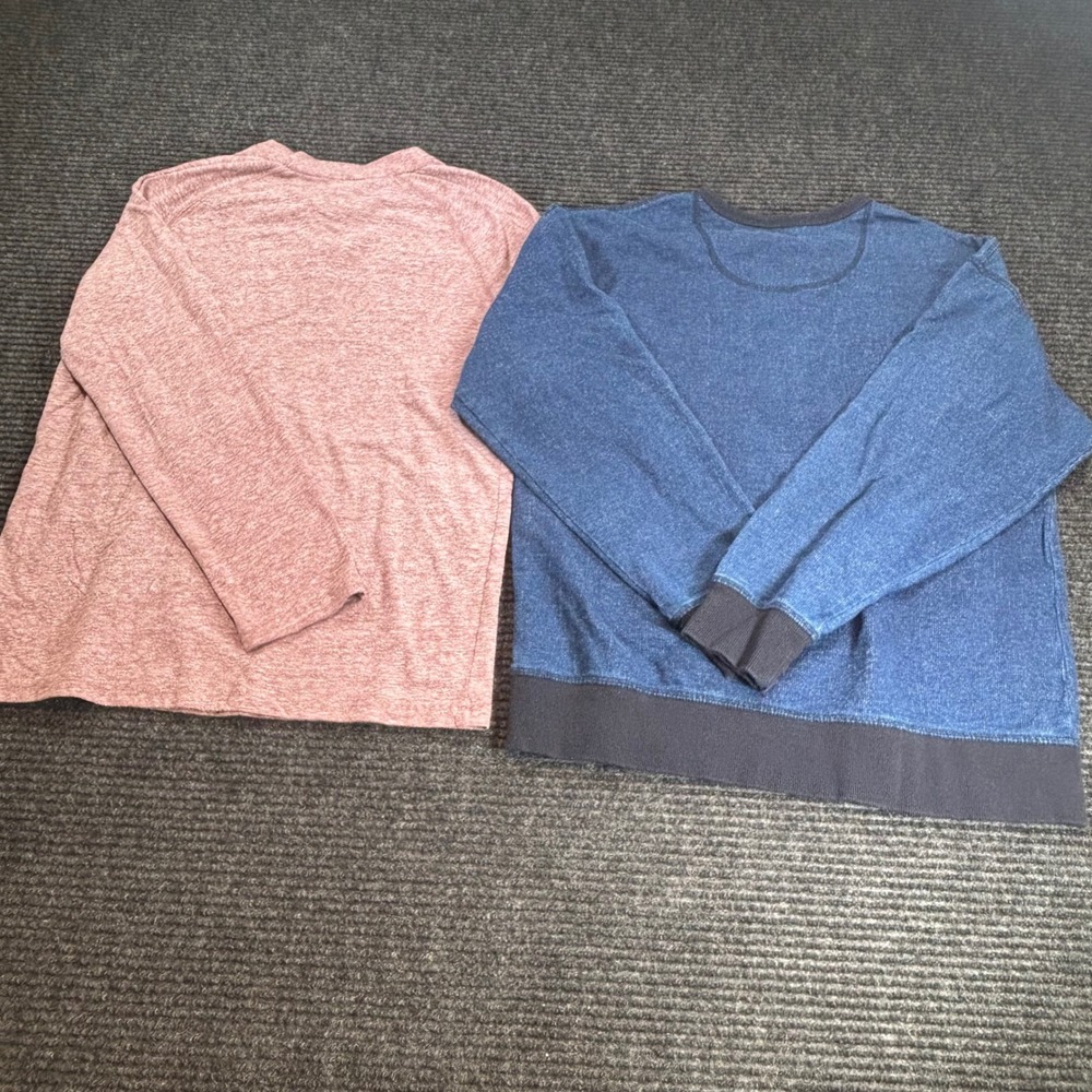 Boys Free Assembly Sweatshirt & Wonder Nation Henley Bundle Sz L 10-12 Blue Red - Picture 5 of 5